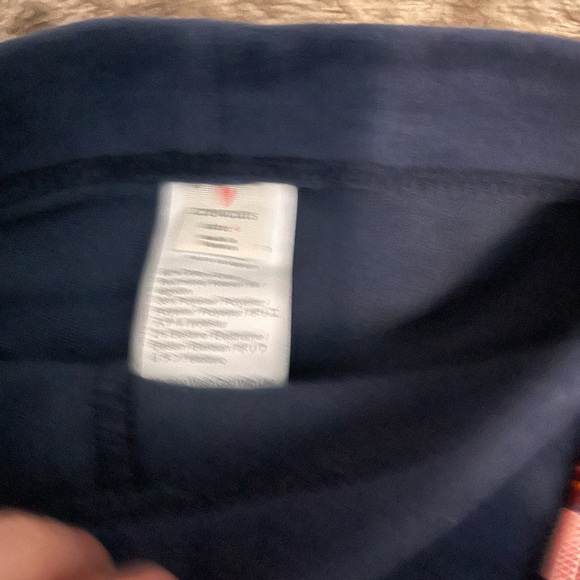 Crewcuts Navy Leggings + Red Plaid Stretch Pants - Picture 3 of 3